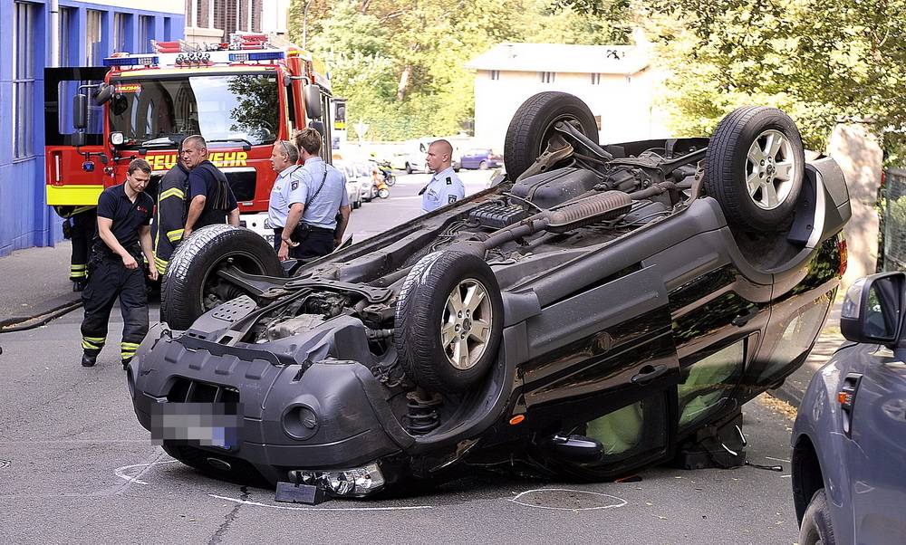 Wagen überschlug sich