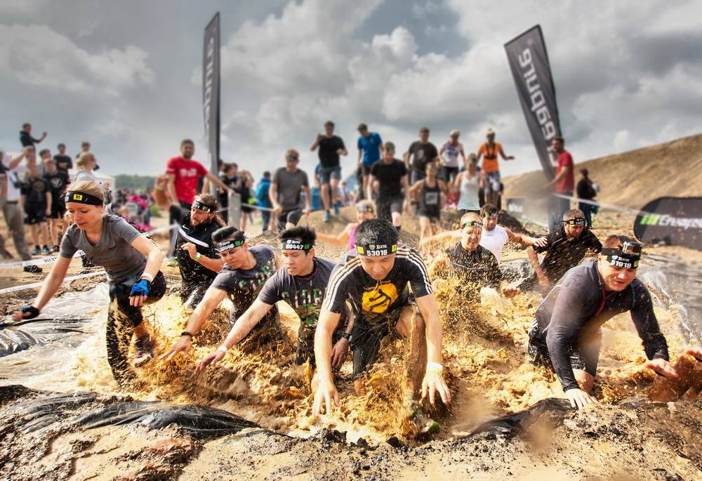 Schlammschlacht im Steinbruch