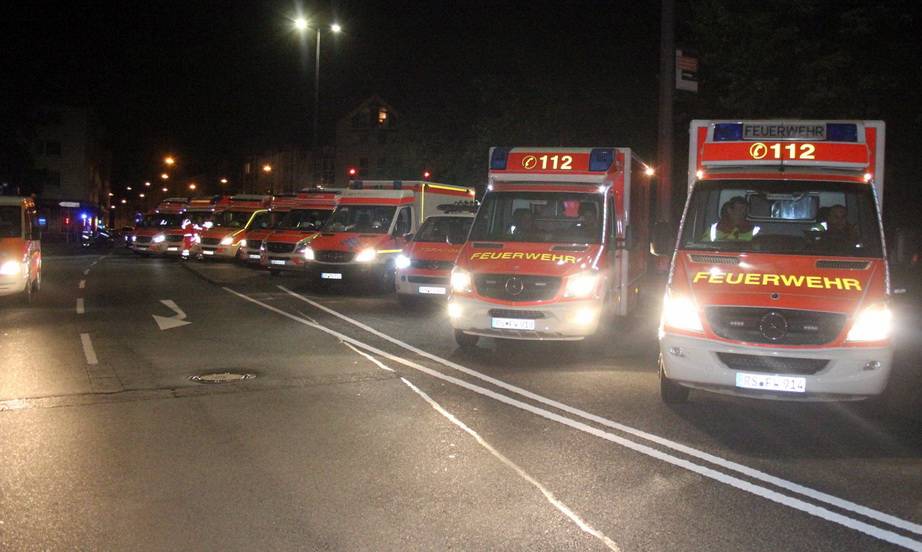  Die Rettungskräfte waren mit einem Großaufgebot vor Ort. 