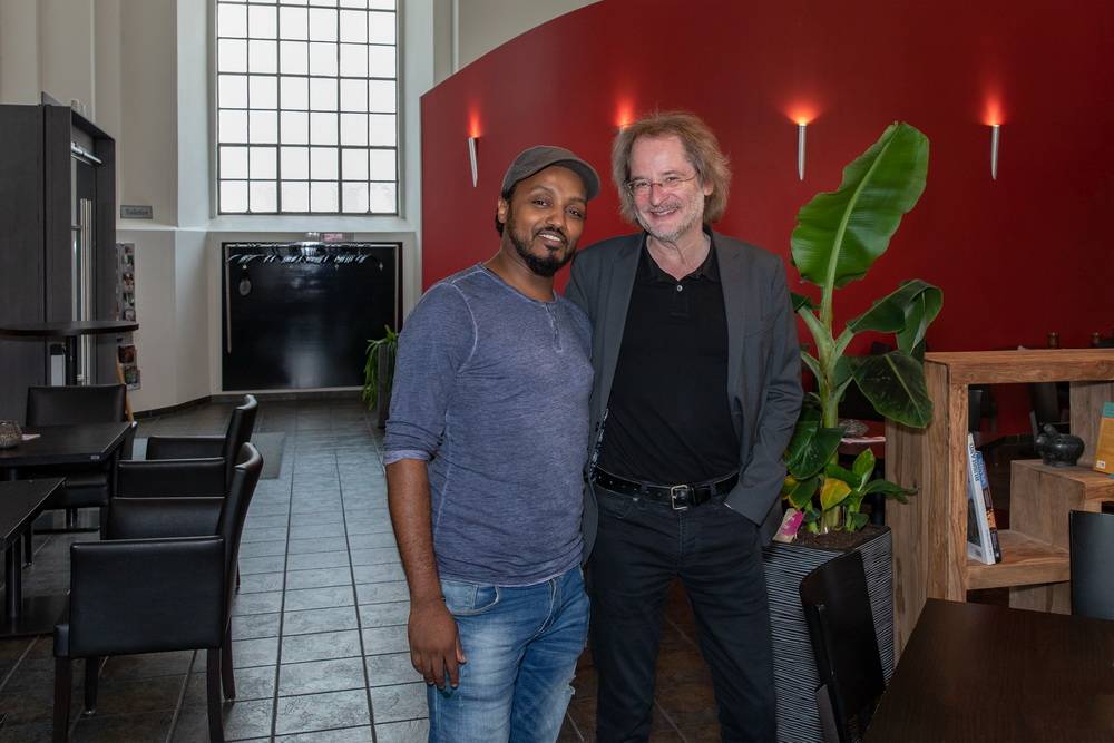  Neues Gastro-Team: Biniam Gebremedhin und Erhard Ufermann. 