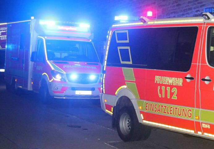 Wohnmobil in Flammen