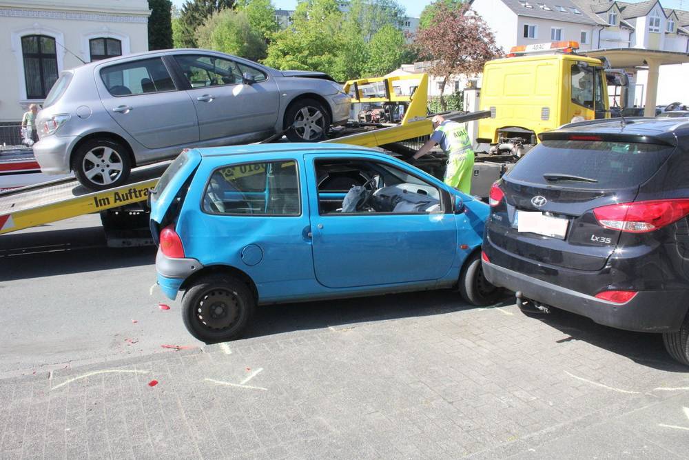 Auffahrunfall mit vier Wagen