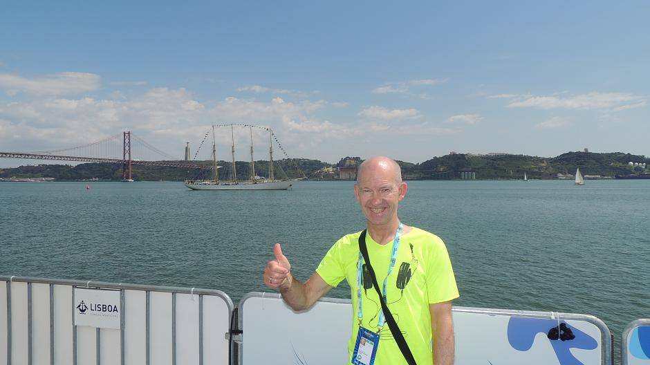 Peter Bergener vor der malerischen...