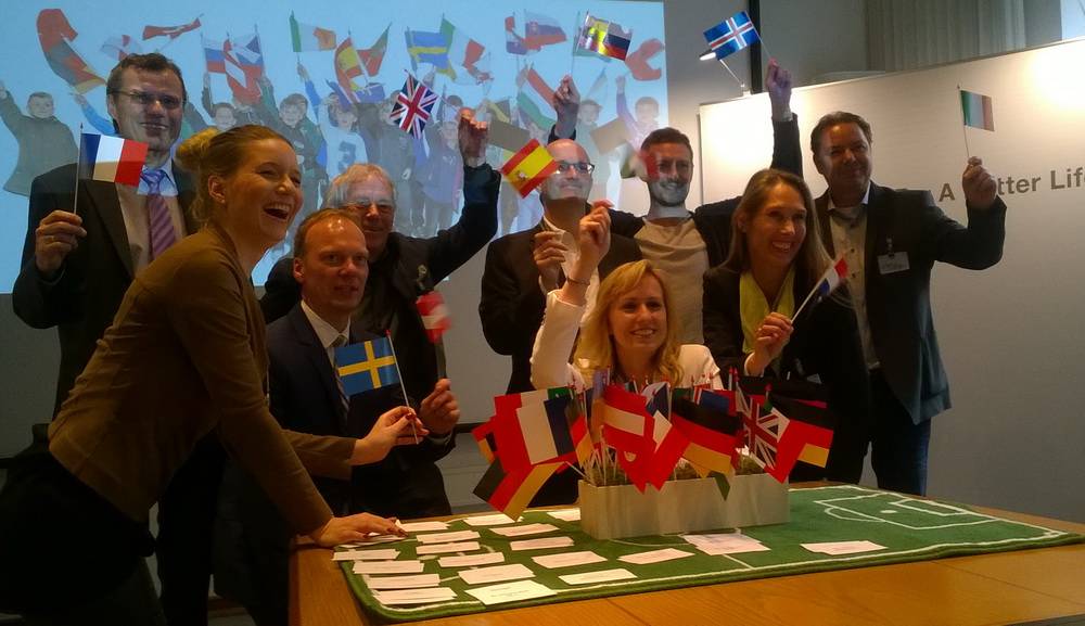  Gute Laune bei der Auslosung! 