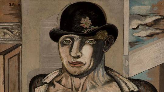  Als „Artist“ zeigt sich Jankel Adler in diesem Selbstporträt. Mit melancholischem Blick, verwegen und verletzlich. 