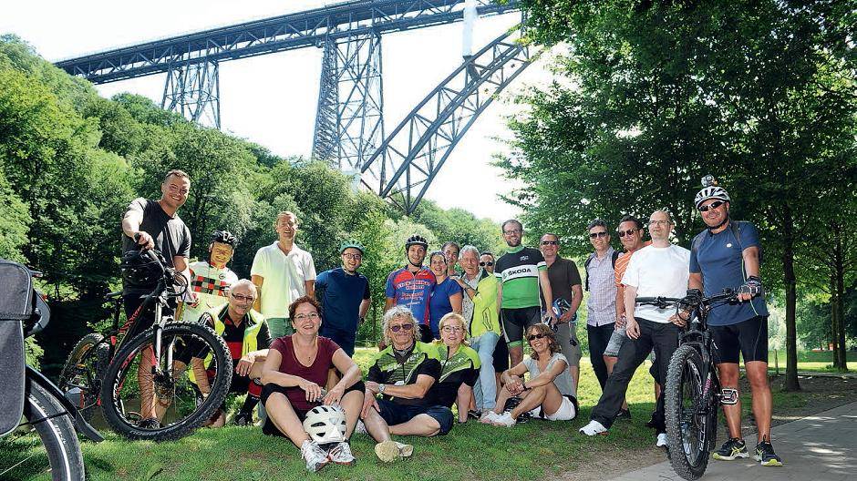 Lohnendes Zwischenziel auf der Radrunde: der Müngstener...
