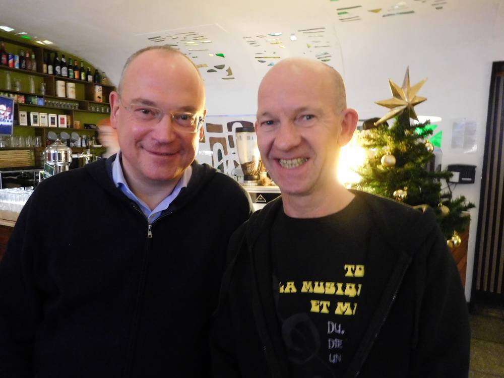 Thomas Schreiber und Peter Bergener beim Clubtreffen im Kölner Gloria 2017. 