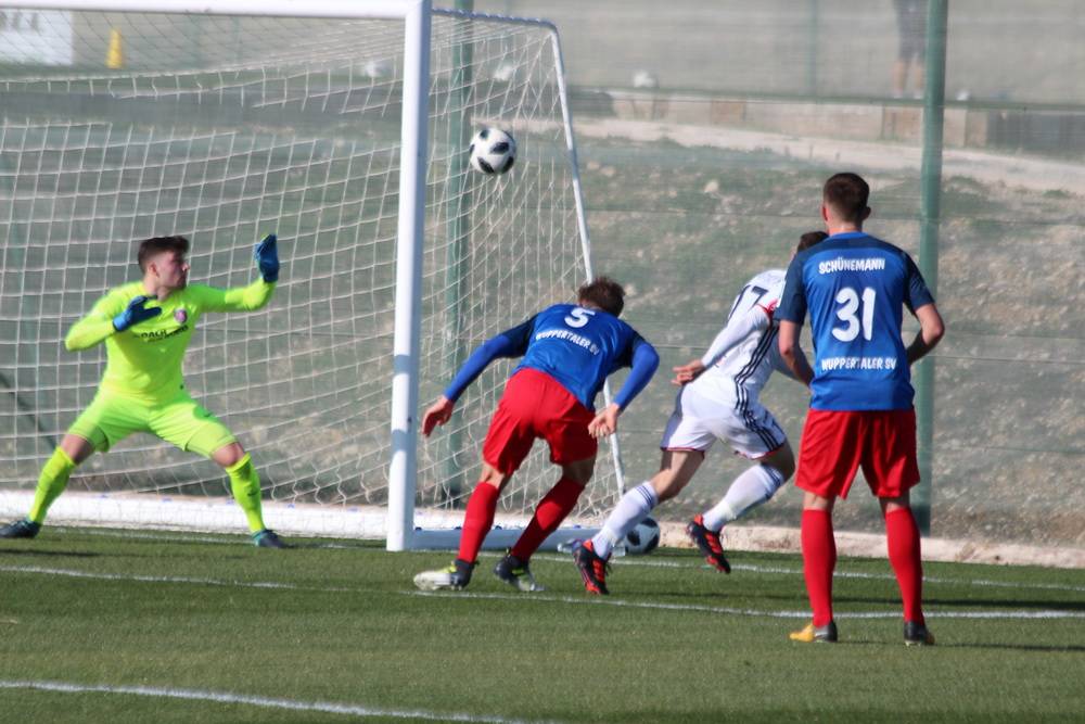  Szene aus dem Duell mit Videoton. 