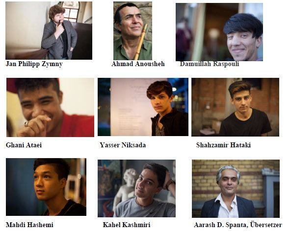  Die Preisträger und Mitwirkenden der Verleihung des Else-Lasker-Schüler-Lyrikpreises.  