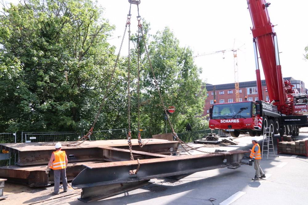 Brändströmstraße: Behelfsbrücke kommt Donnerstag