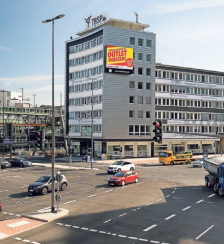  Das LED-Board ist nicht zu übersehen. 