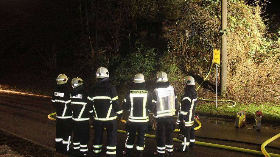 Feuer in Gartensiedlung