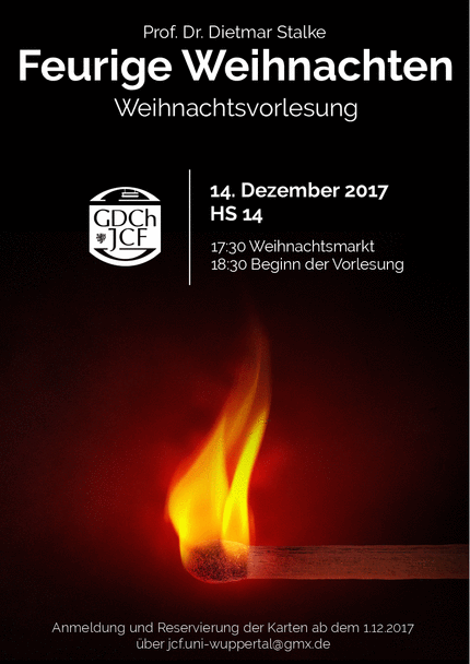 Chemiker laden zu feurigen Weihnachten ein