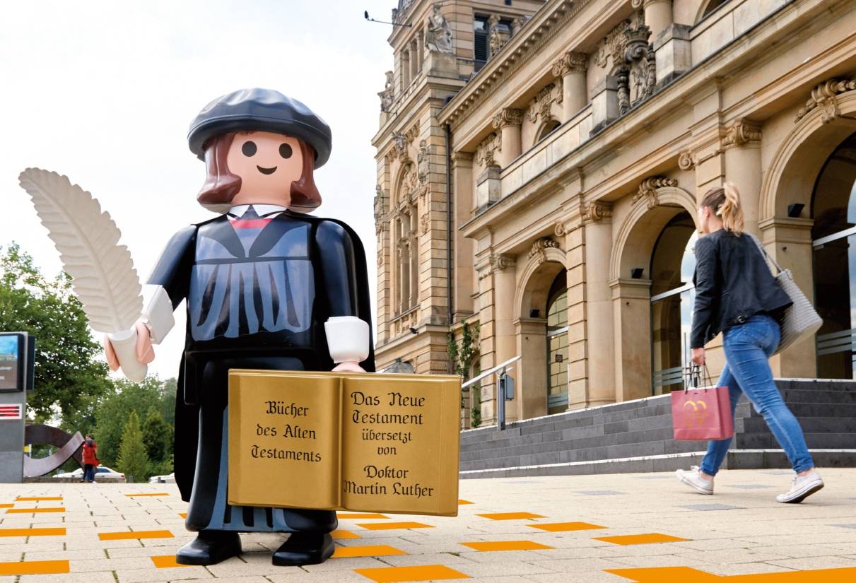 Fröhlicher Luther am Johannisberg