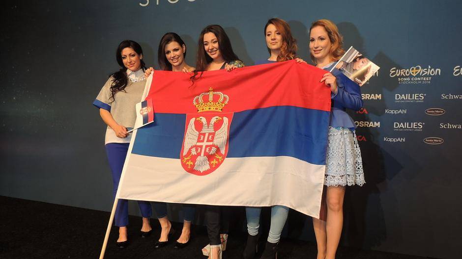 Platz 15: Serbien! Sie quirlige und stimmgewaltige Zaa Sanja Vucic mit Goodbye...