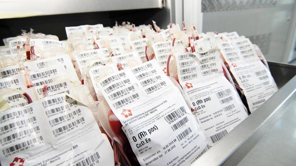 Die Blutkonserven werden kühl...