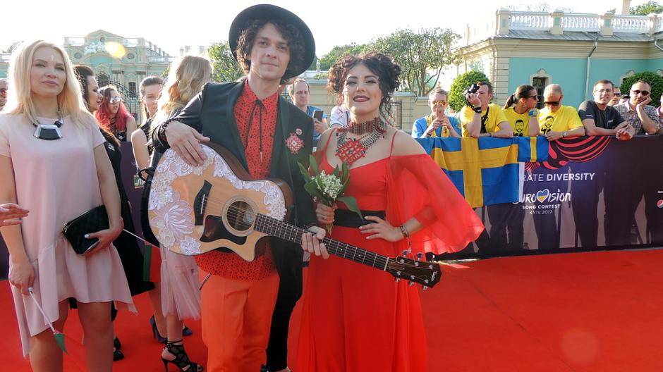 Navi-Band aus Weißrussland, die zum ersten Mal in der Geschichte des Landes  in ihrer...