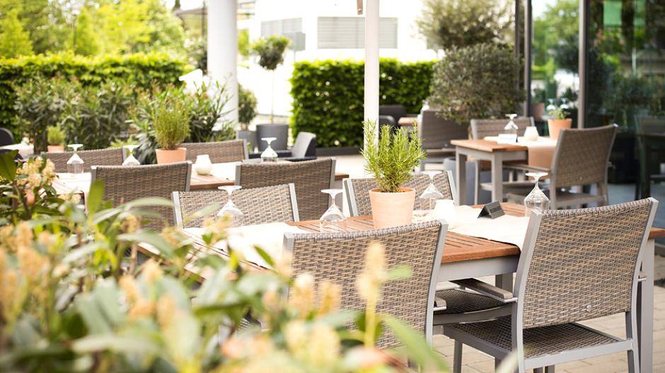 Gemütliche Außenterrasse für die...