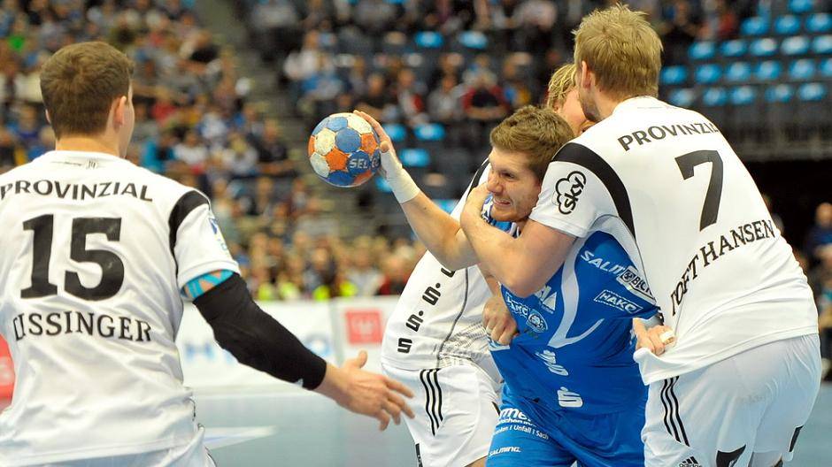 Der BHC kam vor dem Wechsel nur selten gegen die Hünen-Abwehr der Kieler...