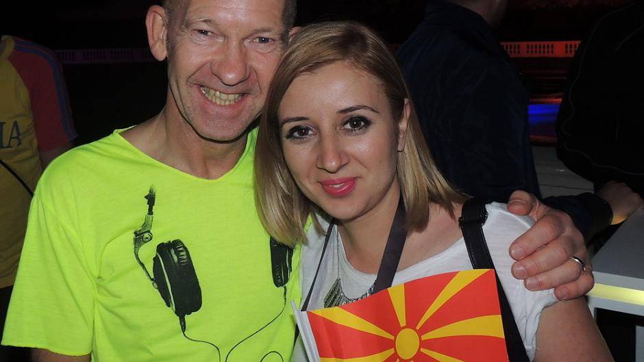 Und die Mazedonier sind auch da! Hier ein Bild mit der "Head of Press" Aleksandra...