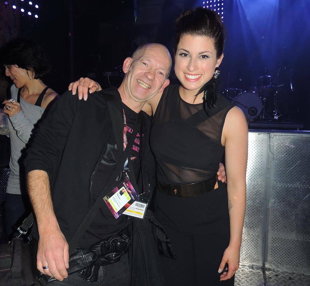 Ann Sophie in dem Euro-club, dem Treffpunkt der Journalisten und Delegationen in der...