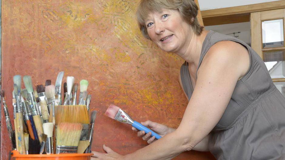 Bärbel Ertl-Beddig, Maltechnik, Haan,...