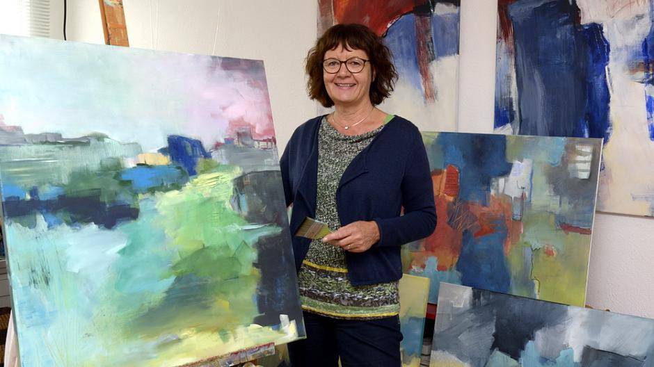 Gaby Hermann, Acryl auf Leinwand oder Karton, Ratingen,...