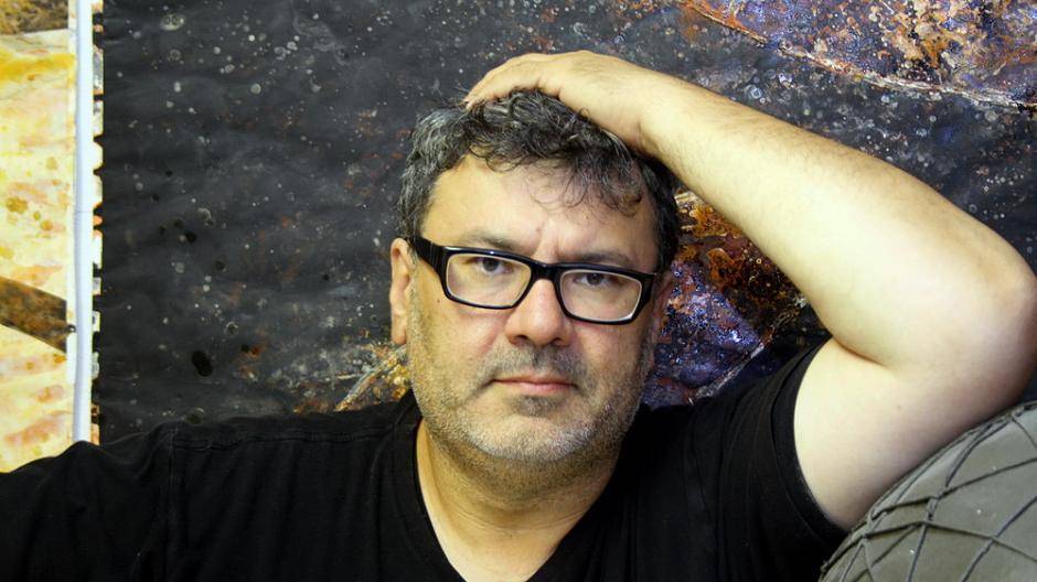 Zsolt S. Deák, großformatige Malerei, „mixed media“ auf Leinwand, Hagen,...