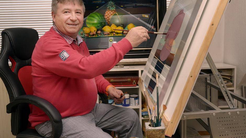 Duro Skercevic, Hinterglasmalerei, Wuppertal,...