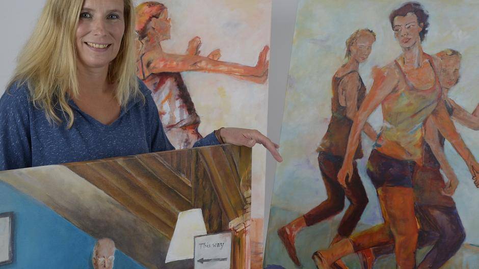 Margit Wölk, Acryl auf Leinwand, Hagen,...