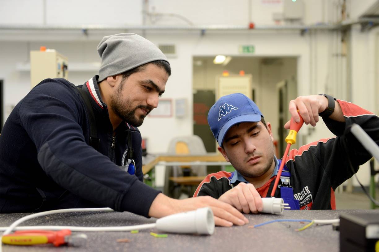 Förderschüler besuchen die WSW
