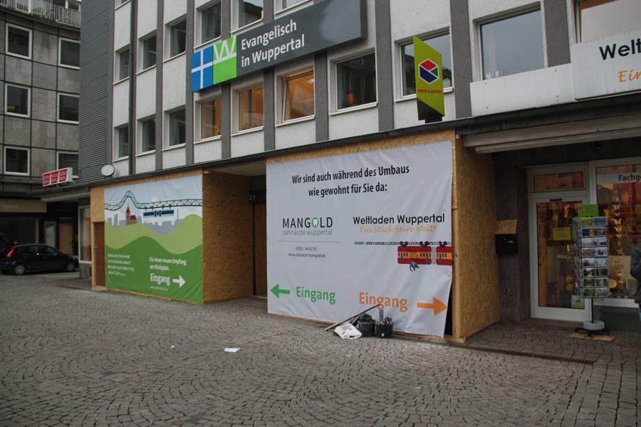  Die Baustelle ist eröffnet. 