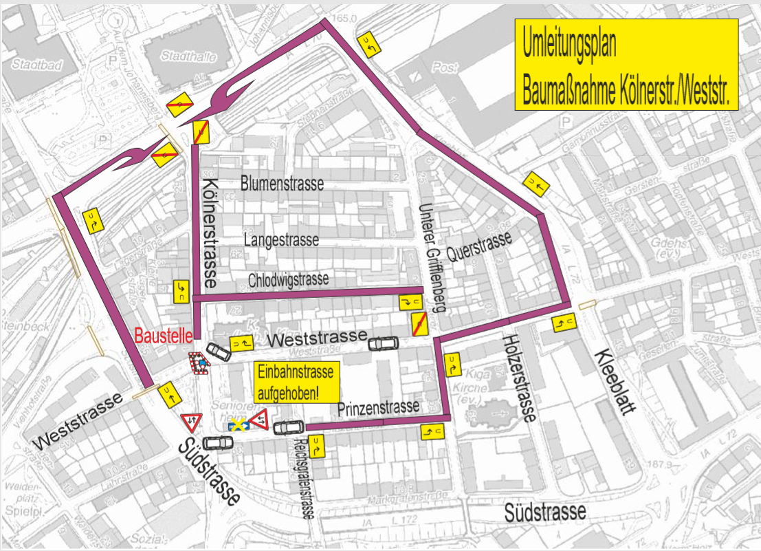 Südstadt: WSW reparieren Wasserleitung in der Kölner Straße