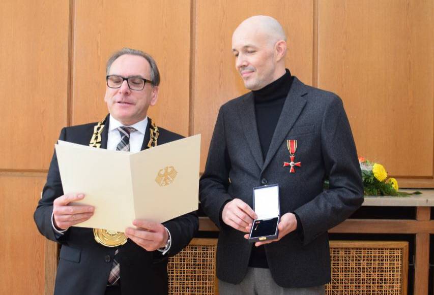  OB Andreas Mucke (li.) mit Peter Engelmann. 