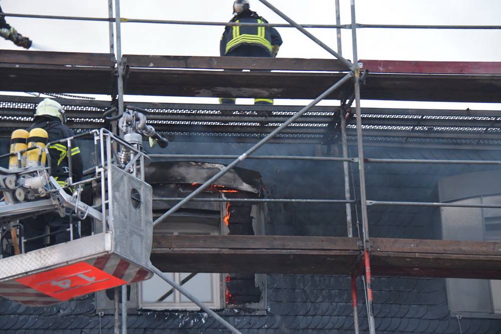 UPDATE: Feuer auf Museums-Baustelle