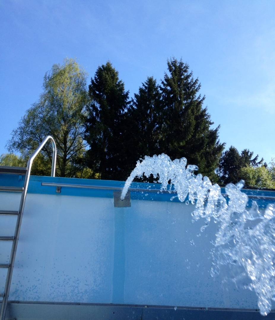  Erst nächstes Jaht wird das Becken am Eckbusch wieder gefüllt.  