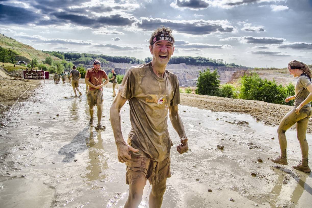 Spaß im Schlamm: Moritz Iseke erlebte seinen Steinbruch Sonntag mal ganz anders... 