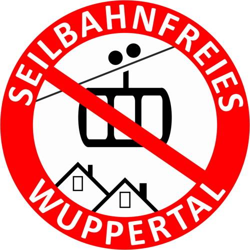  Das Logo der Seilbahngegner. 
