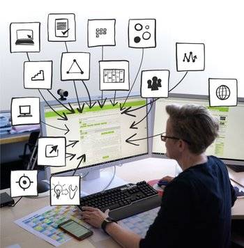  Mit der Open-Source-Applikation eLP können Lehrveranstaltungen elektronisch geplant werden. 