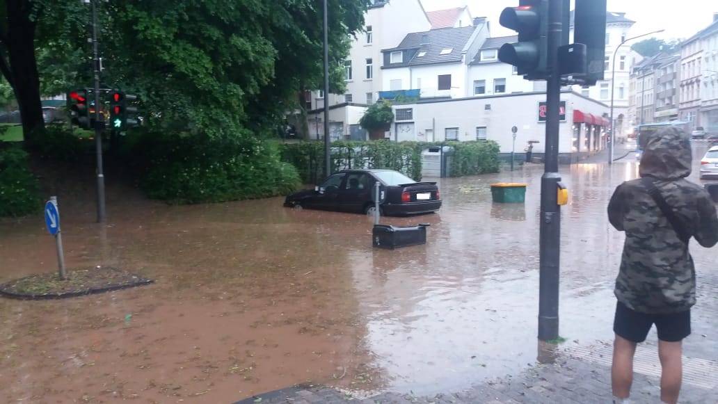  Die Wassermassen waren enorm. 