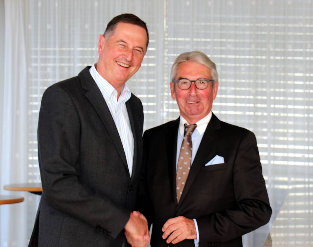  Peter Jung (li.) und Peter Vaupel. 