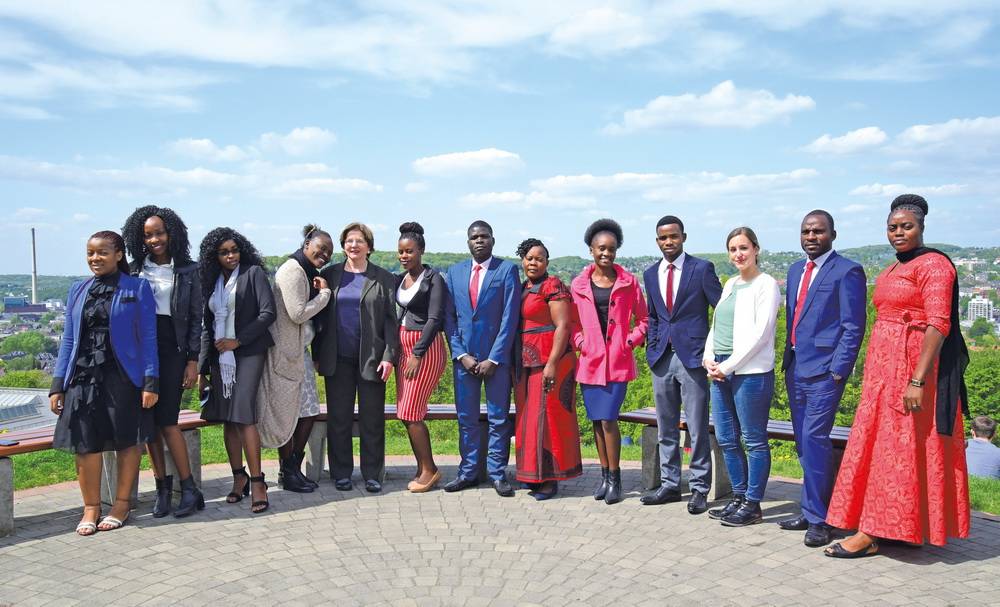 Sambische Studierende zu Gast