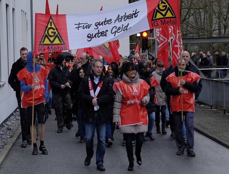 IGM-Warnstreiks in Wuppertal