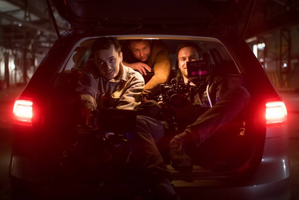  Daniel Ernst, Marc Schießer und Tobias Lohf in Action beim Dreh der zweiten Staffel der YouTube-Serie „Wishlist“. Die Idee zur Serie stammt von den Wuppertalern Marc Schießer, Marcel Becker-Neu und Christina Ann Zalamea. 