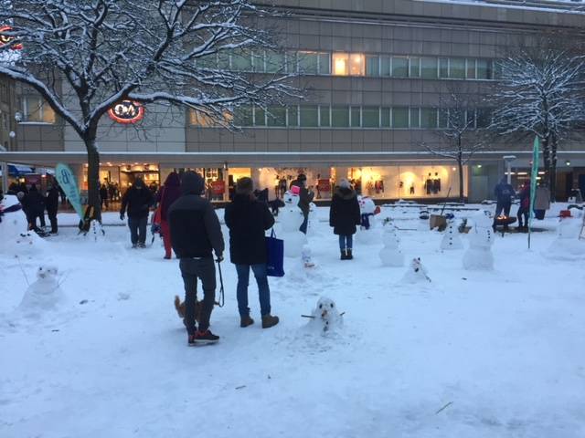 Schnee-Sonntag in Barmen