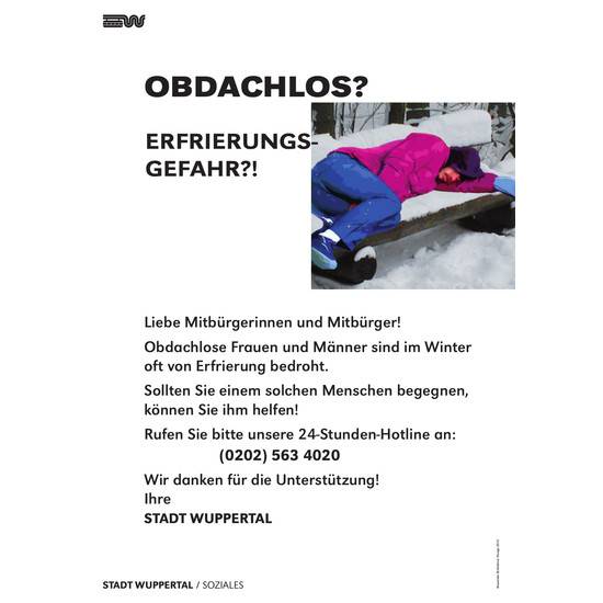 Kälte-Hotline unter 563-4020