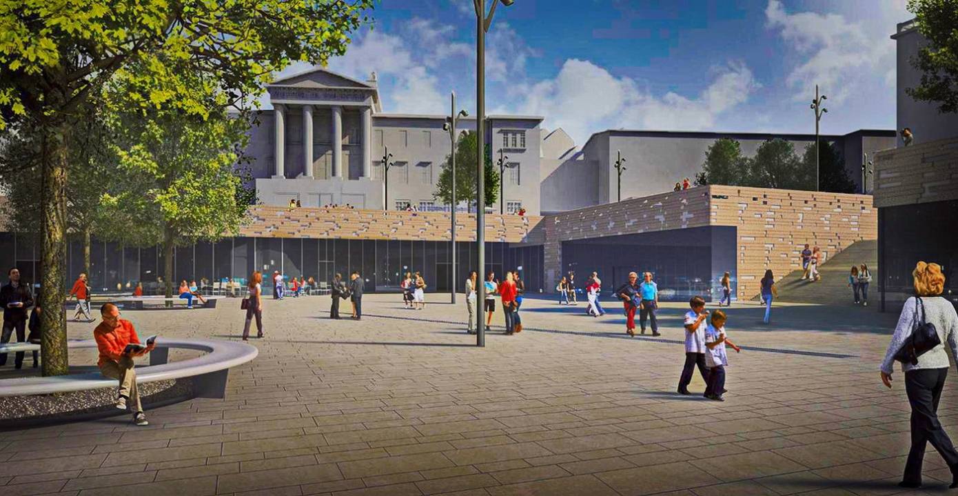  So soll der Bahnhofsvorplatz nach der Fertigstellung aussehen.  