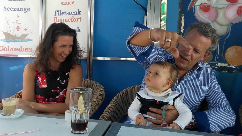  Sascha Klaar mit seiner Familie. 