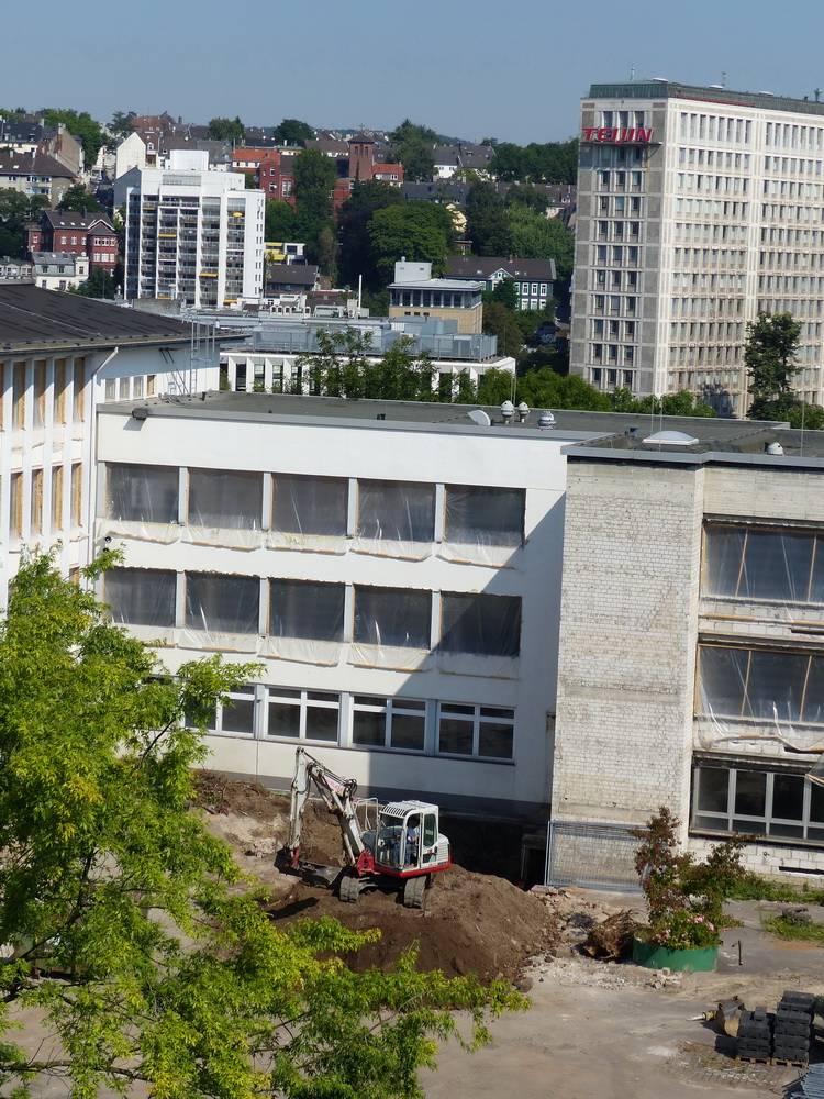  Am Dörpfeld-Gymnasium wird fleißig saniert.  