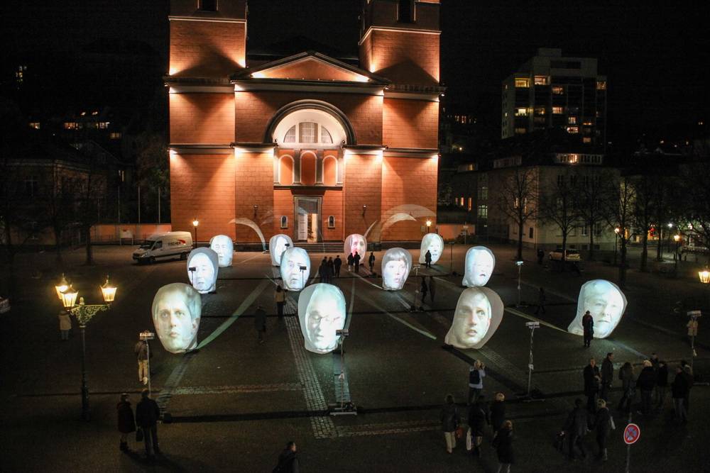  Schon einmal gab es die optisch und akustisch beeindruckende Aktion „Nachbarköpfe“ auf dem Laurentiusplatz: Am 14. und 15. Oktober ist es wieder soweit. 